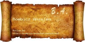 Bombicz Anzelma névjegykártya